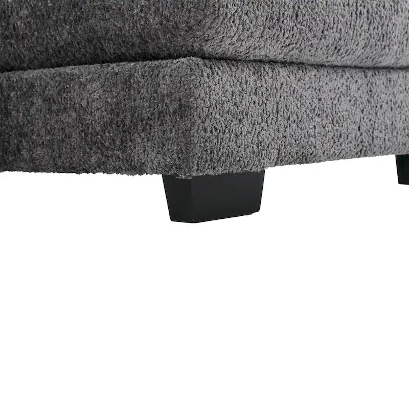 Gray Modern Large Modular U-Shape Sectional Sofa with Removable Cushions and Throw Pillows