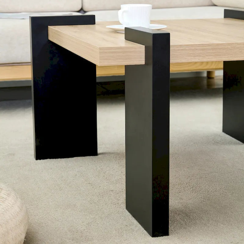 Modern MDF Coffee Table Durable Stylish Living Room Furniture