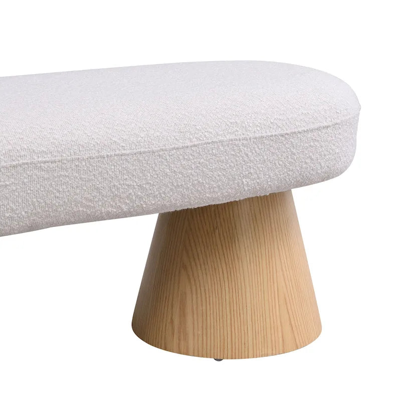 Christopher Knight Home - Benjamin Upholstered Dining Bench, Versatile Entryway & Bedroom Seating with Sturdy Wood Legs
