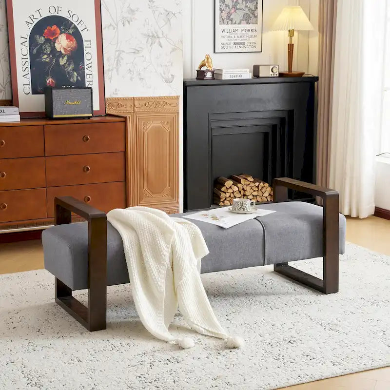Christopher Knight Home - Taylor Long Upholstered Modern Ottoman Bench with Multi-Functional Design
