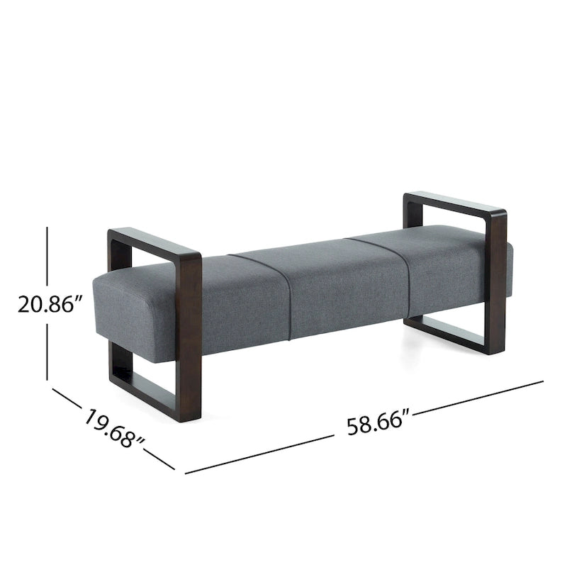Christopher Knight Home - Taylor Long Upholstered Modern Ottoman Bench with Multi-Functional Design
