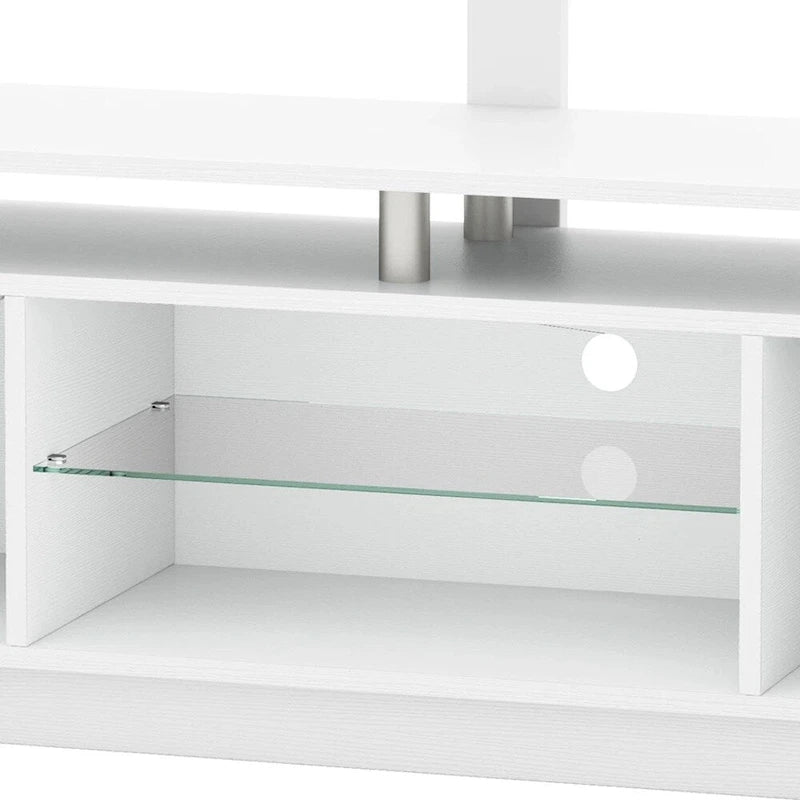 LED TV Stand with Adjustable Mount for 75 TVs Power Outlets - 73 inches