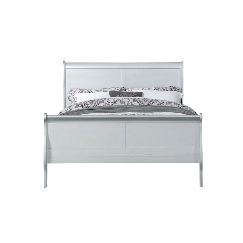Twin Size Transitional Solid Wood Bed with Strong Slat Support