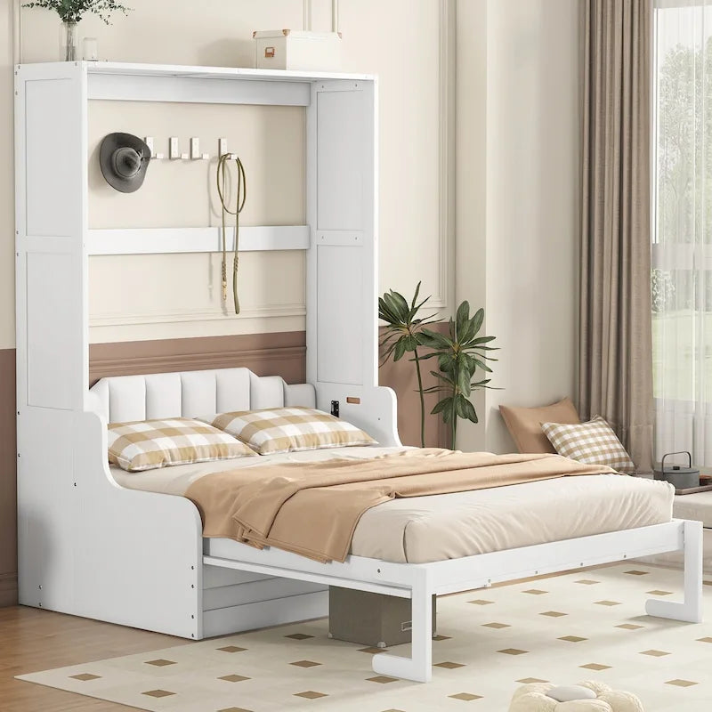 Modern Queen Murphy Bed with Cushion