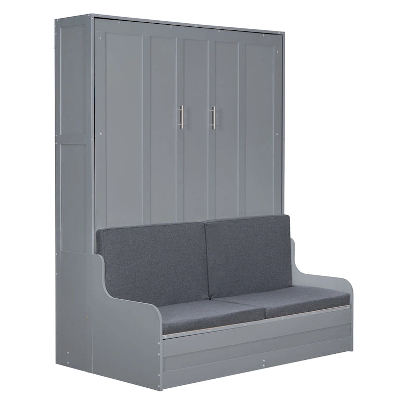 Modern Queen Murphy Bed with Cushion