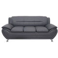 Michael Segura Bonded Leather Upholstered Sofa