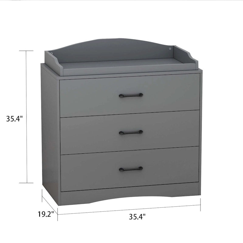 Timechee 35.4W 35.4H Changing Table Dresser