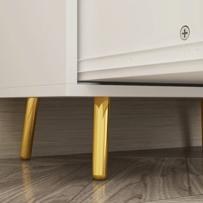 Timechee 37.5-inch Modern Space Saving 4-Drawer Chest, White