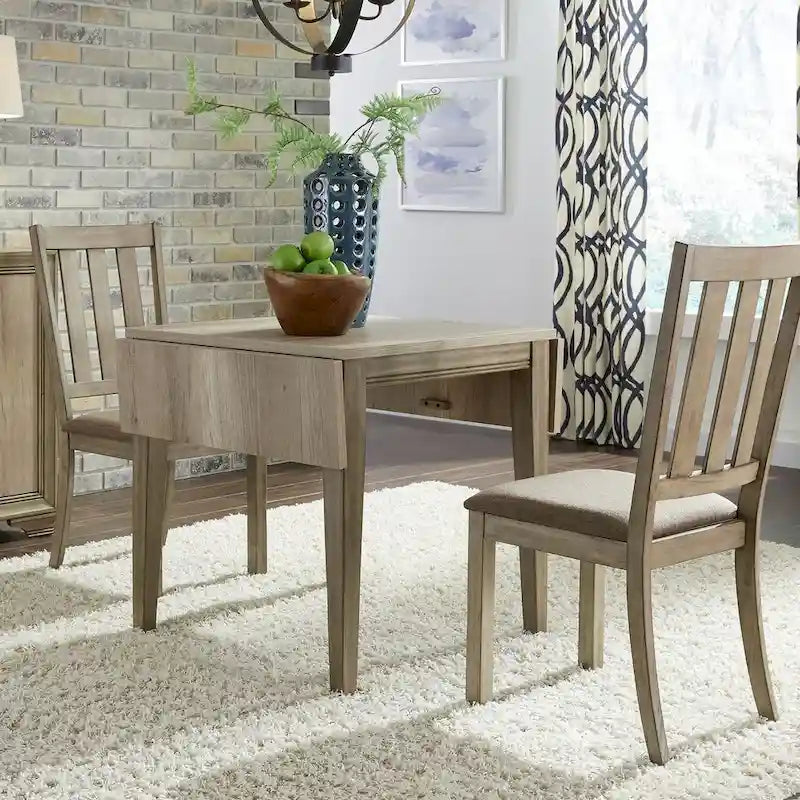 The Gray Barn Sun Valley Sandstone Drop Leaf Table