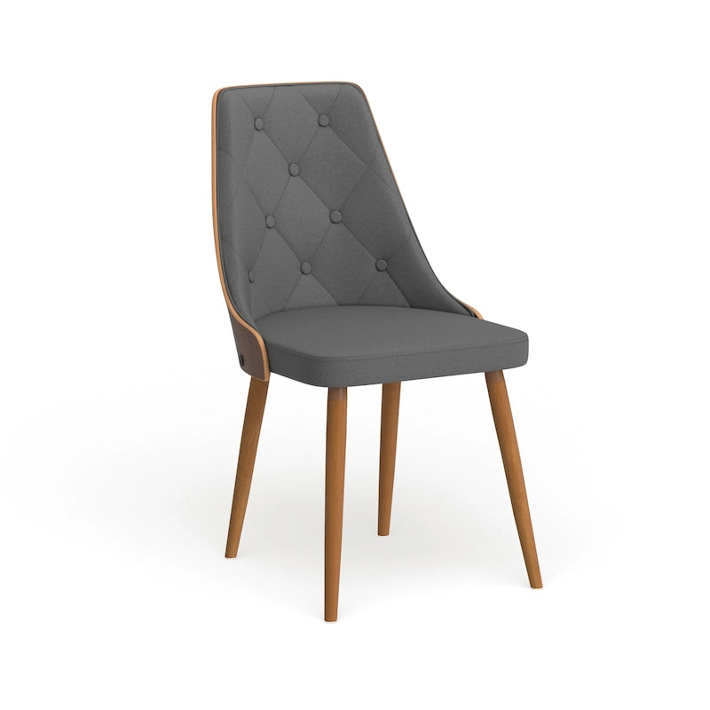 Carson Carrington Arvika Mid-century Modern Walnut Wood Dining Chair - N/A