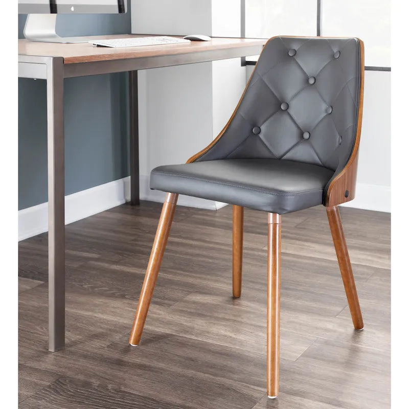 Carson Carrington Arvika Mid-century Modern Walnut Wood Dining Chair - N/A