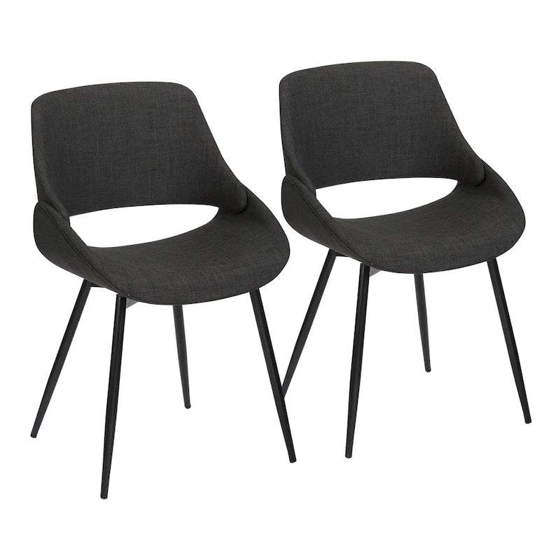 Carson Carrington Svellingen Dining Chair with Tapered Metal Legs (Set of 2)