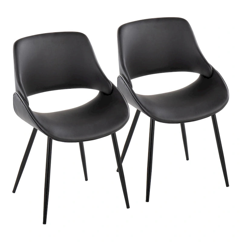 Carson Carrington Svellingen Dining Chair with Tapered Metal Legs (Set of 2)