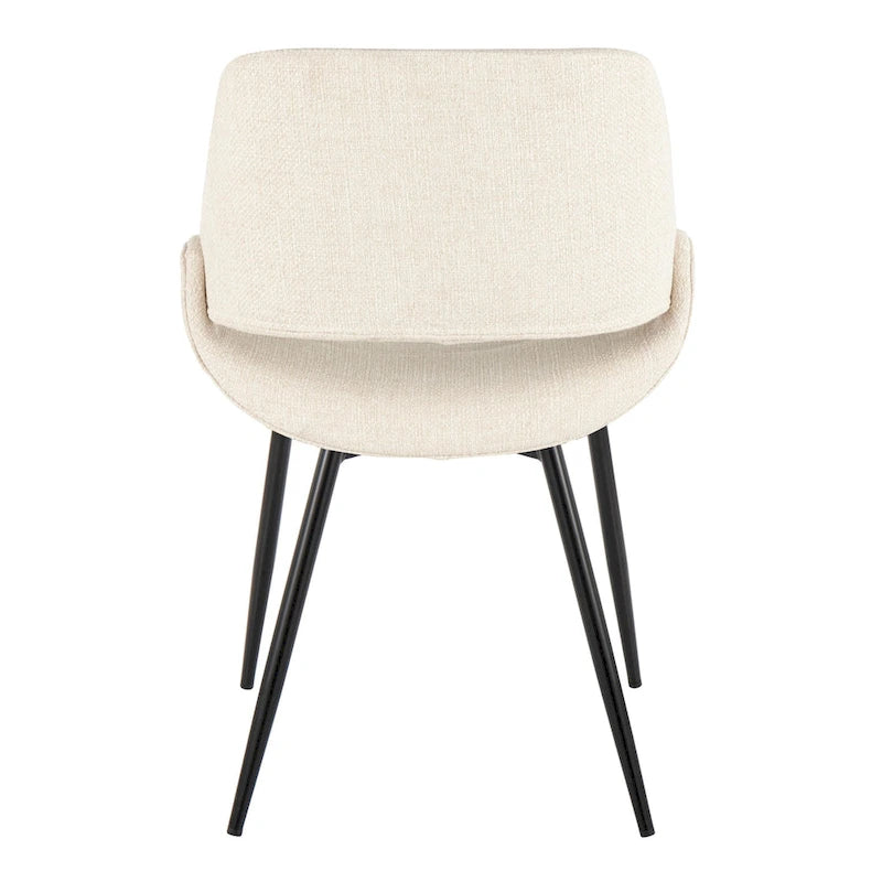 Carson Carrington Svellingen Dining Chair with Tapered Metal Legs (Set of 2)