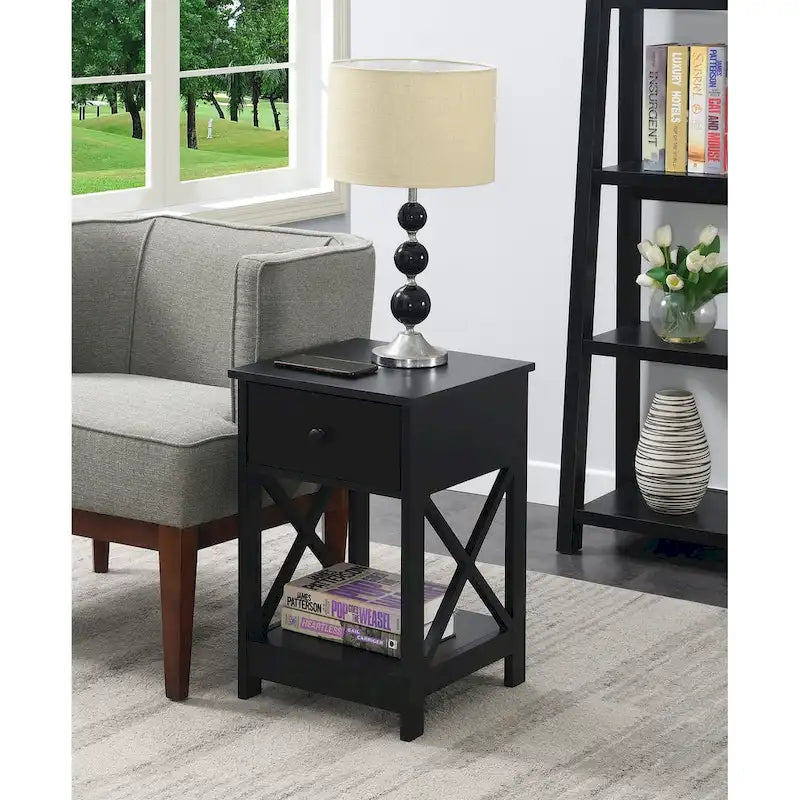 Convenience Concepts Oxford 1 Drawer End Table with Shelf