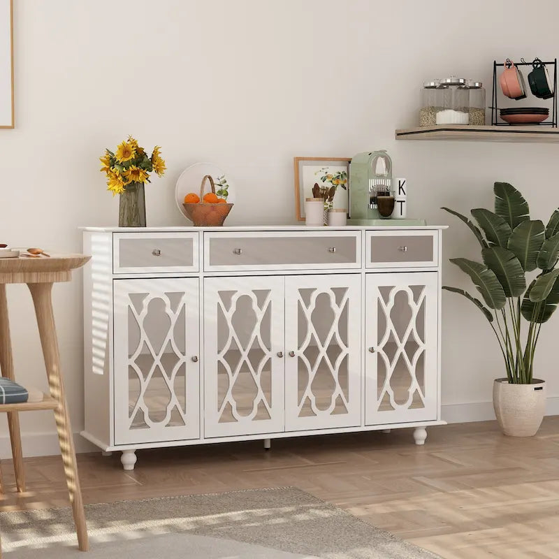 Mirrored Credenza Sideboards Buffets Cabinet Console Table Bookcase
