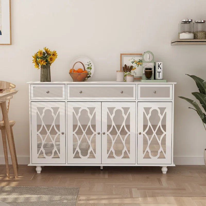 Mirrored Credenza Sideboards Buffets Cabinet Console Table Bookcase