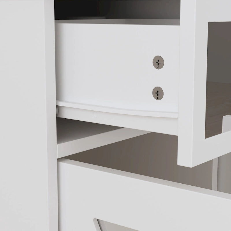 Mirrored Credenza Sideboards Buffets Cabinet Console Table Bookcase