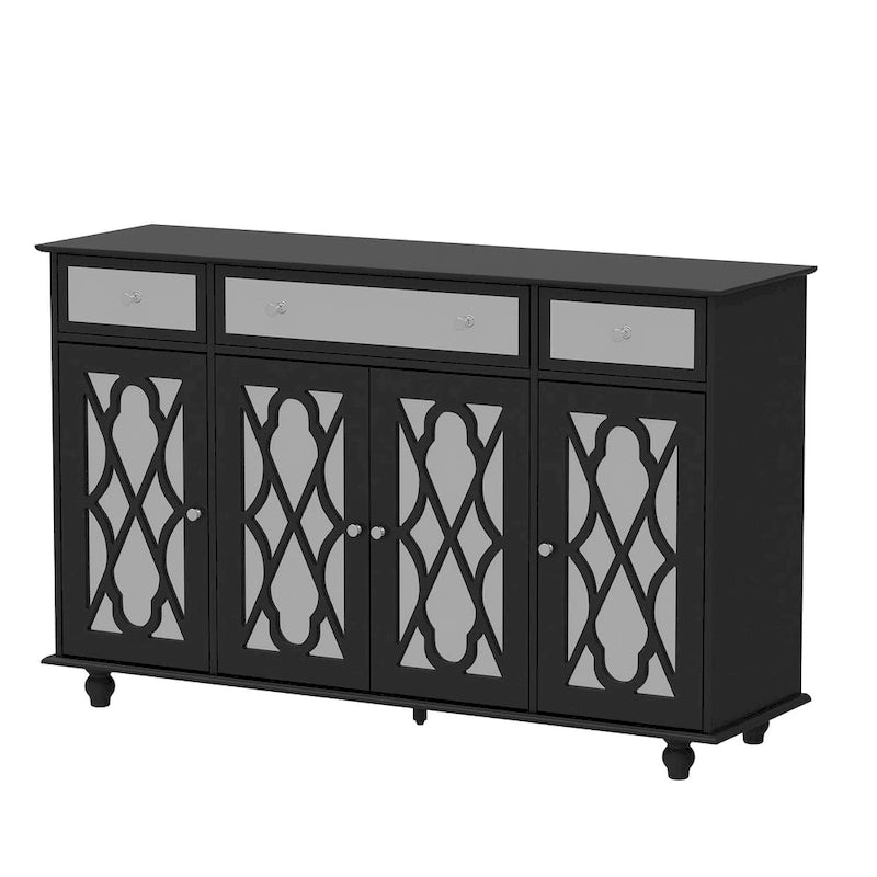 Mirrored Credenza Sideboards Buffets Cabinet Console Table Bookcase