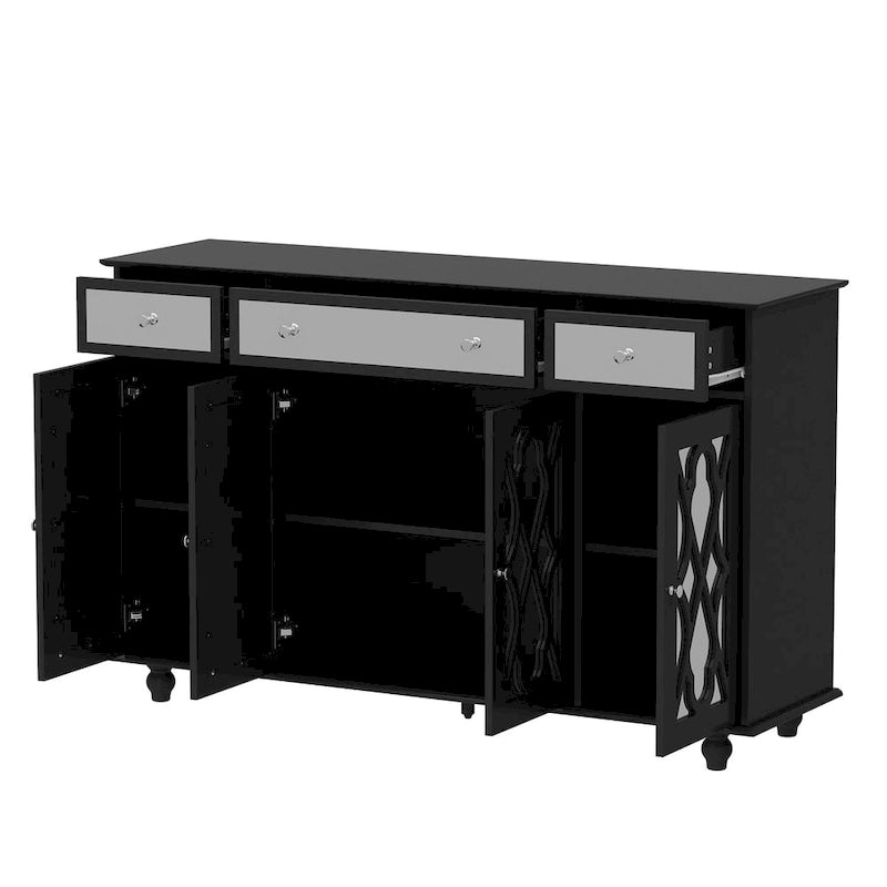 Mirrored Credenza Sideboards Buffets Cabinet Console Table Bookcase