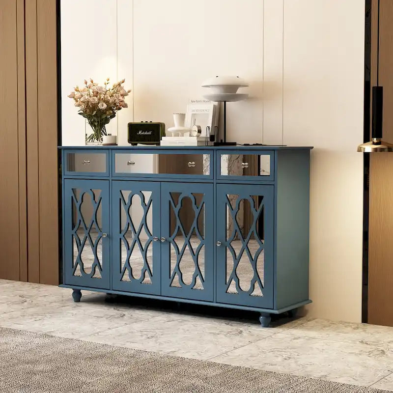 Mirrored Credenza Sideboards Buffets Cabinet Console Table Bookcase