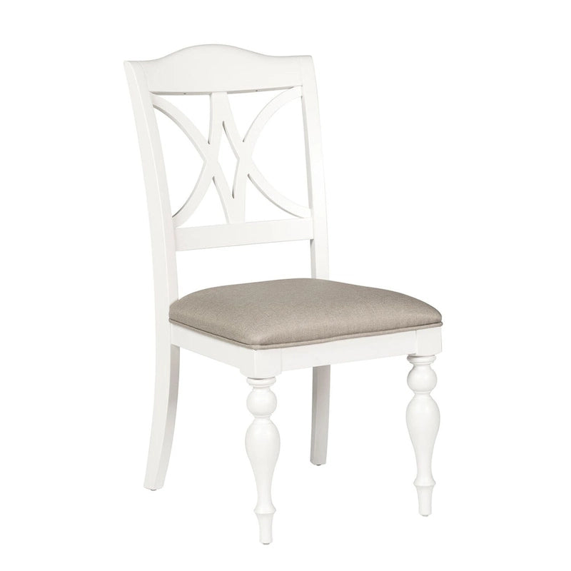 Summer House Oyster White Slat Back Side Chair (Set of 2)