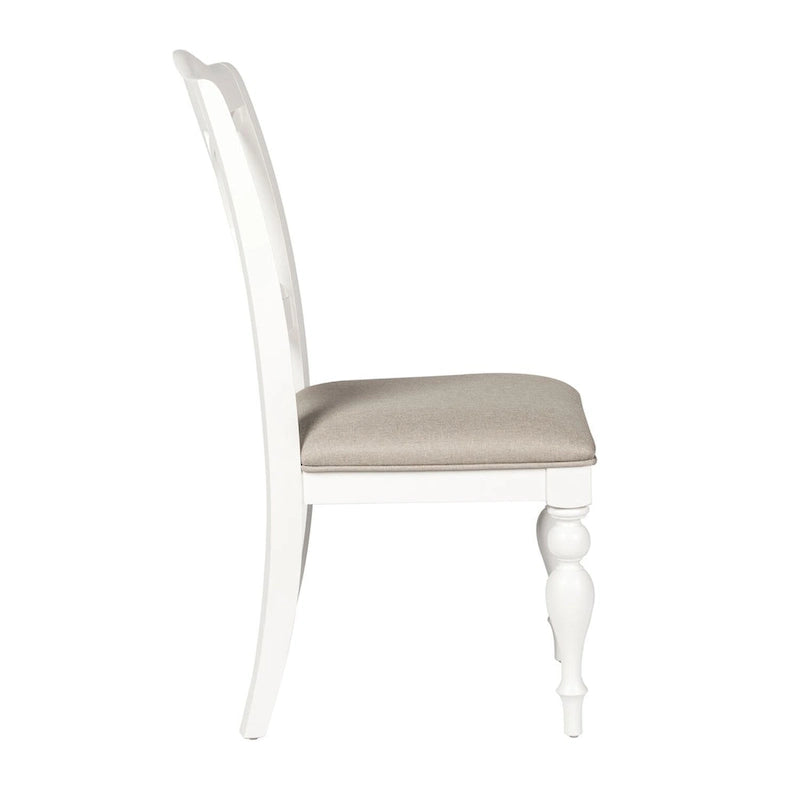 Summer House Oyster White Slat Back Side Chair (Set of 2)