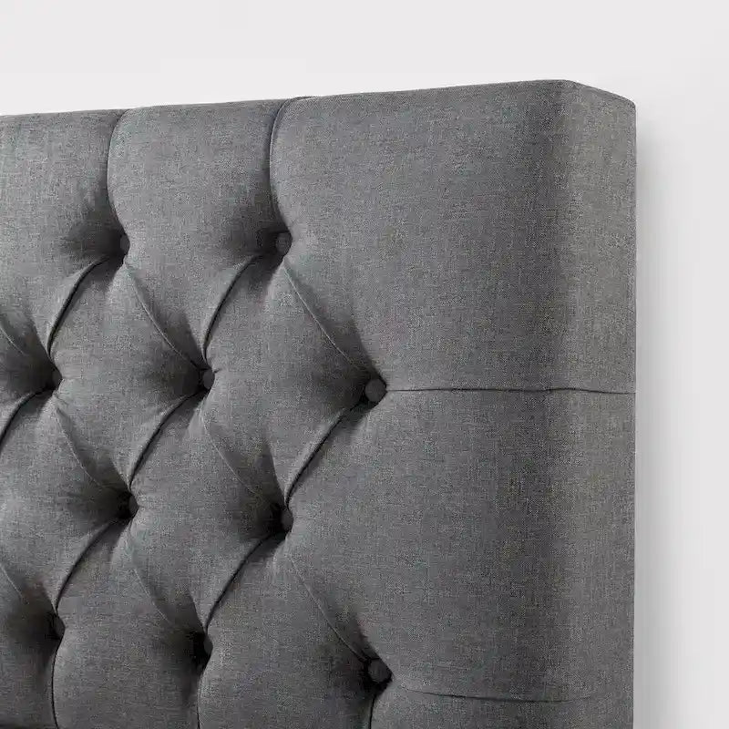 Priage by ZINUS Upholstered Button-tufted Platform Bed Frame