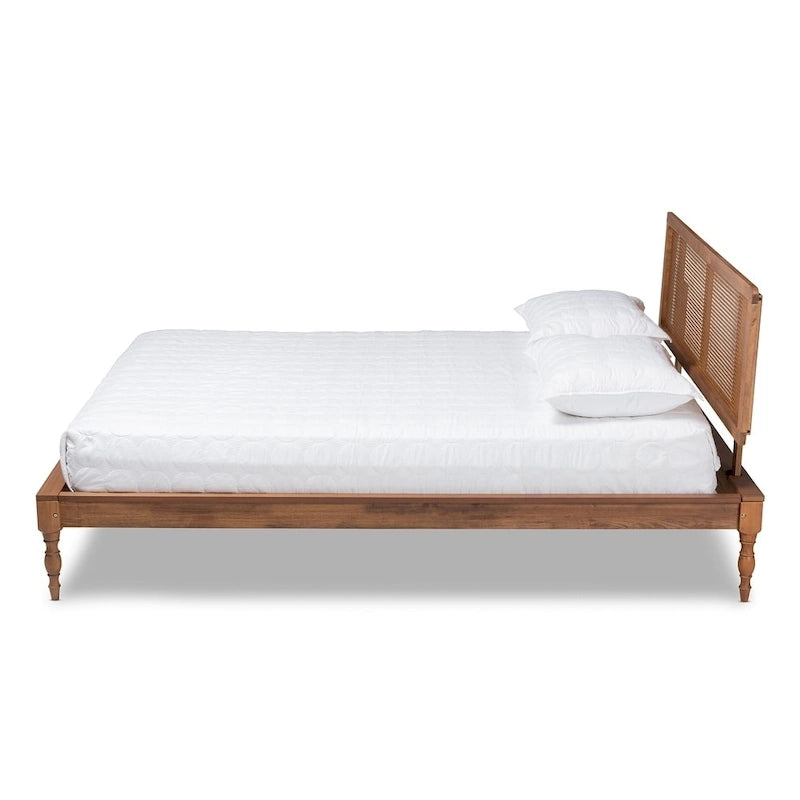 Carson Carrington Ullared Wood and Synthetic Rattan Platform Bed
