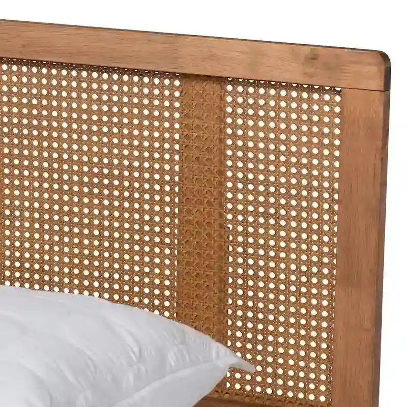 Carson Carrington Ullared Wood and Synthetic Rattan Platform Bed