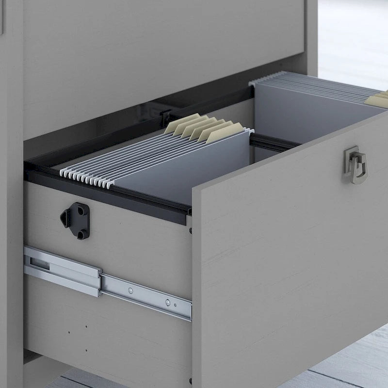 Bush Furniture Salinas Lateral File Cabinet in Cape Cod Gray