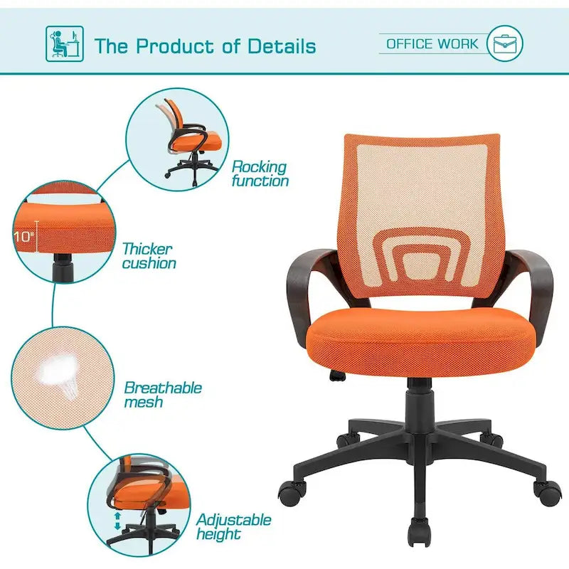 Homall Office Chair Mesh Desk Chair Computer Chair with Armrest