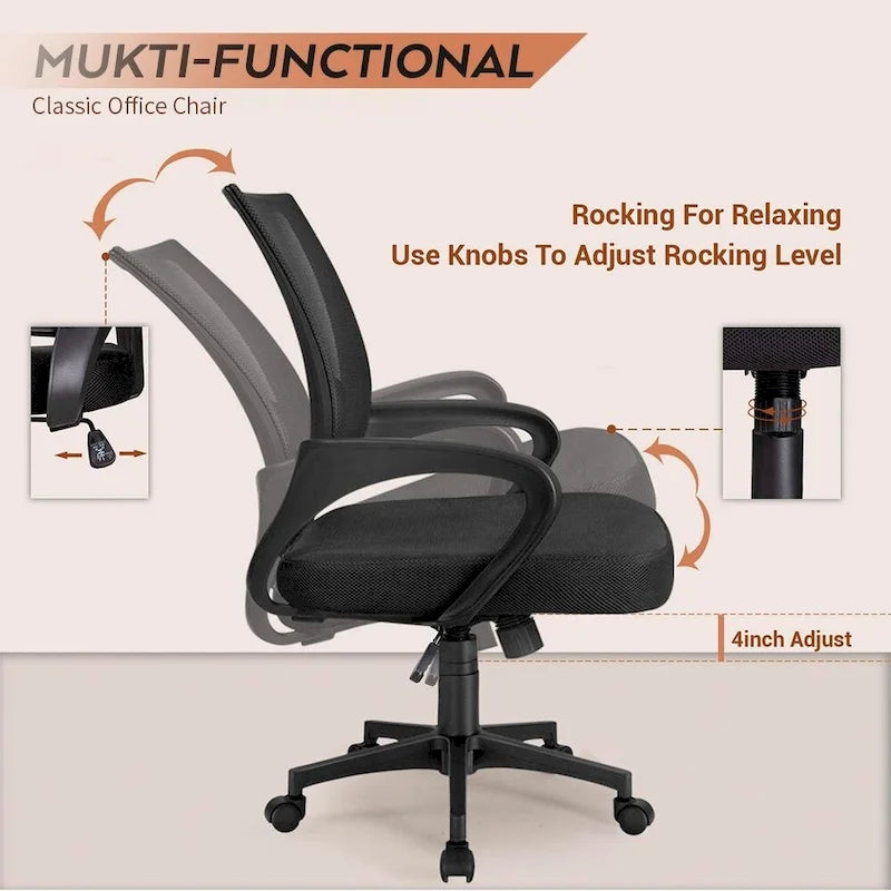 Homall Office Chair Mesh Desk Chair Computer Chair with Armrest