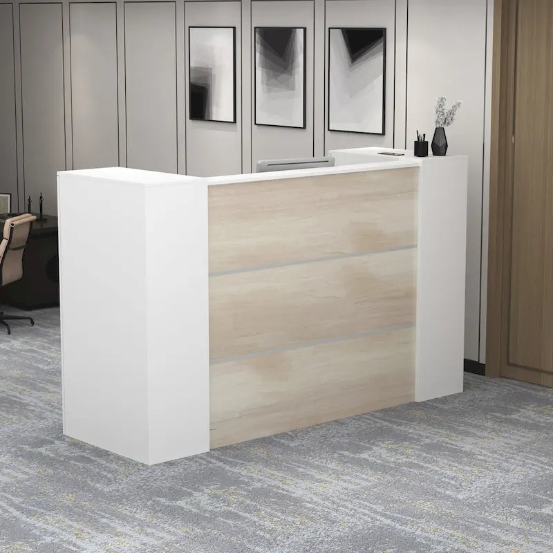 70.9W Large Rectangular Reception Table Desk Working Desk Wirting