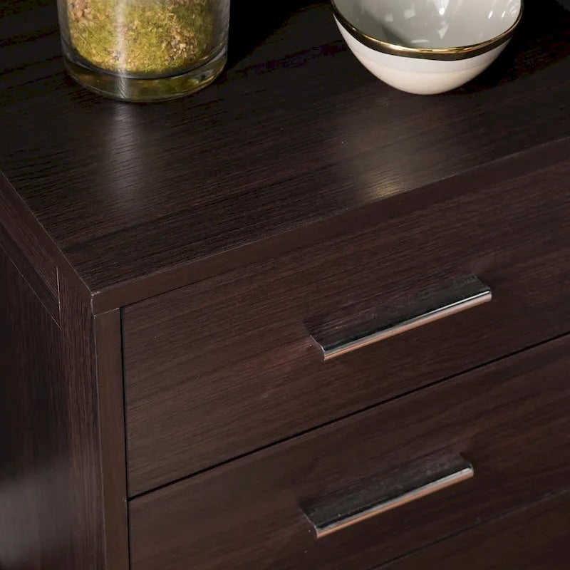 SEI Furniture Narva Mid-century Modern Storage Nightstand