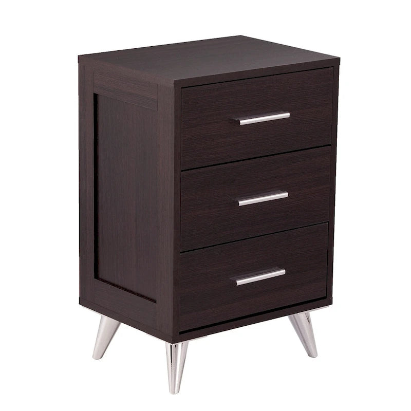 SEI Furniture Narva Mid-century Modern Storage Nightstand