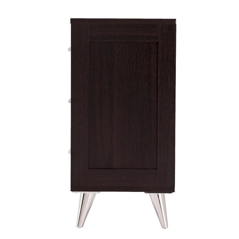 SEI Furniture Narva Mid-century Modern Storage Nightstand