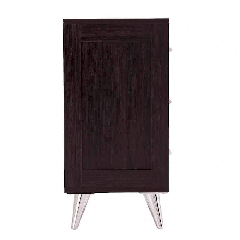 SEI Furniture Narva Mid-century Modern Storage Nightstand