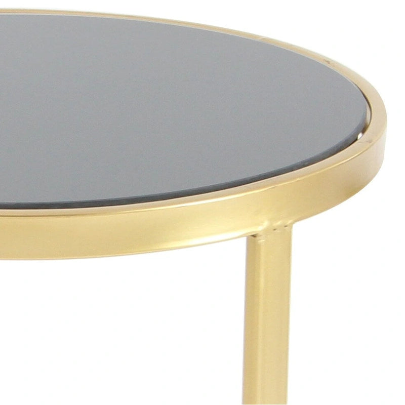 Black/Gold Metal Accent Tables (Pack of 3)