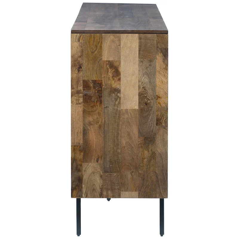 Signature Design by Ashley Prattville Brown Accent Cabinet - 68W x 16D x 36H