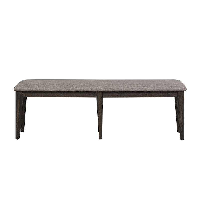 Double Bridge Dark Chestnut Optional 6 Piece Trestle Table Set