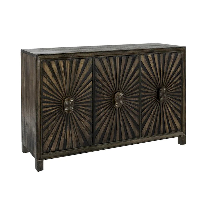 Chaucer Aged Whiskey 3 Door Accent Cabinet