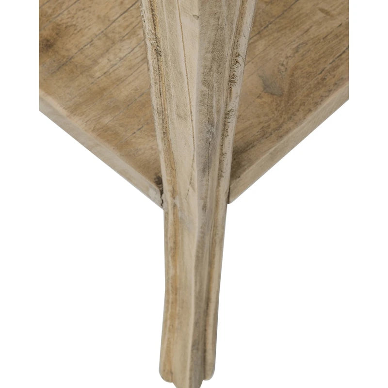 Natural Unfinished Solid Wood Side Table With Drawer by East at Main
