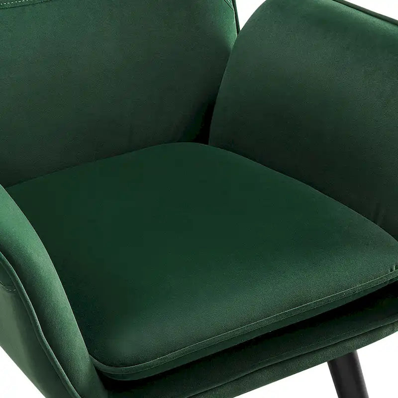 Upholstered Wingback Armchair Leisure Accent Chair, Single - 40.55 H x 28.34 W x 33.1 D