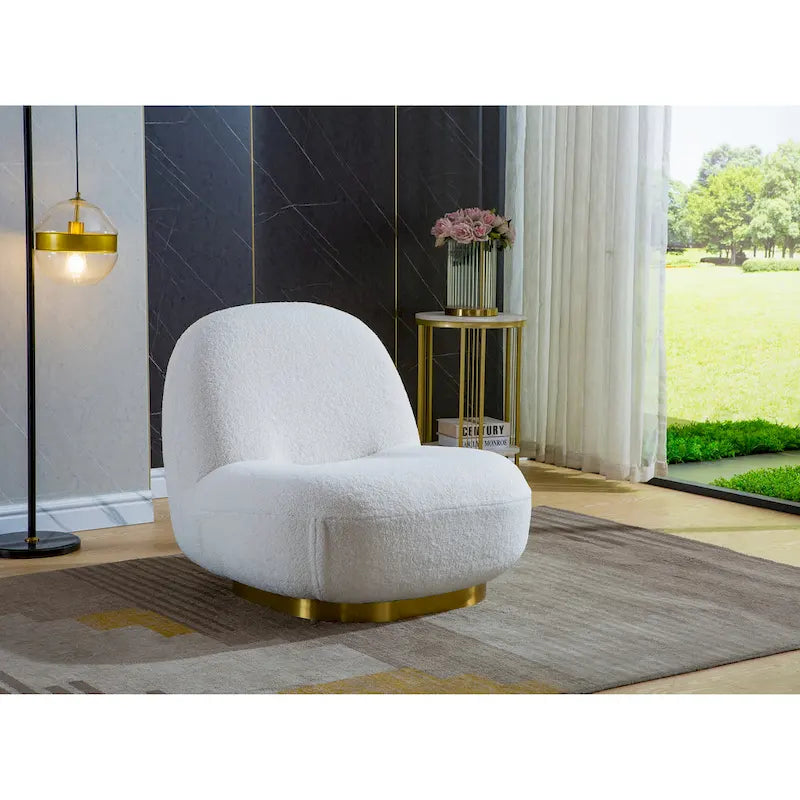 Modern Velvet Swivel Accent Chair