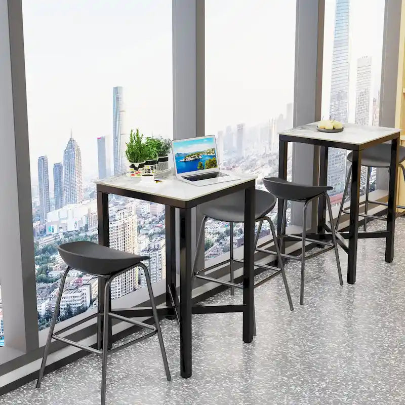 Bar Height 41.4 Dining Table - 27.55x27.55x41.4 inch