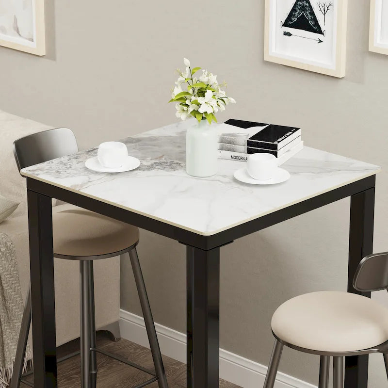 Bar Height 41.4 Dining Table - 27.55x27.55x41.4 inch