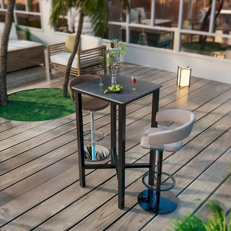 Bar Height 41.4 Dining Table - 27.55x27.55x41.4 inch