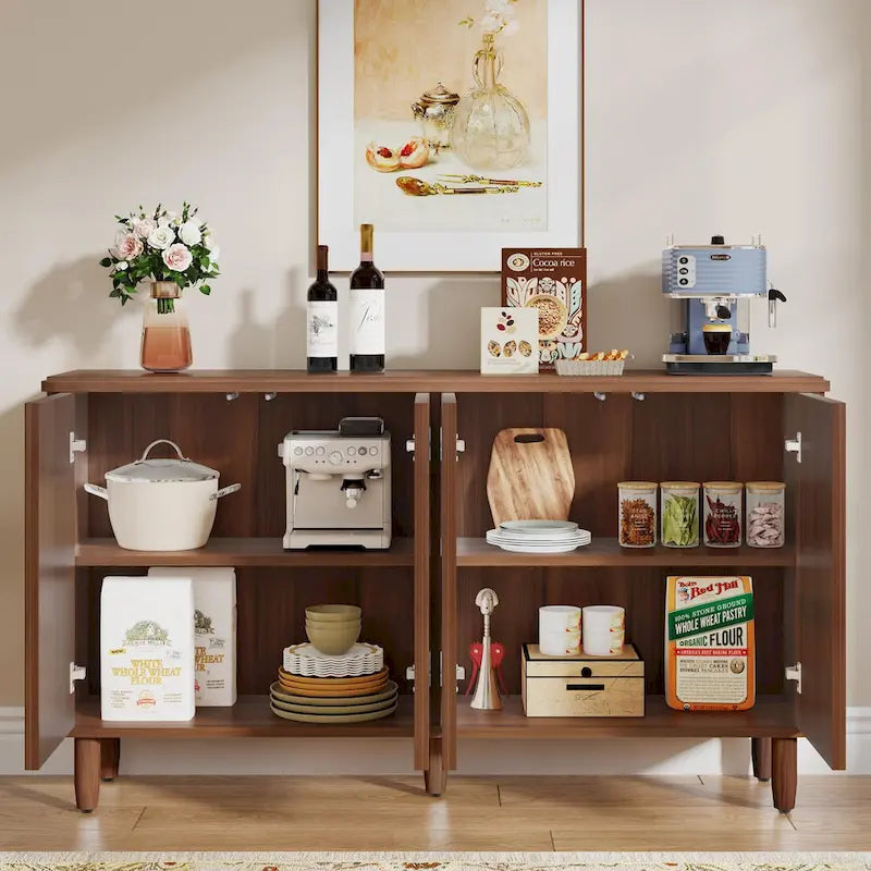 59.4 Inch Modern Buffet Cabinet Sideboard with Doors