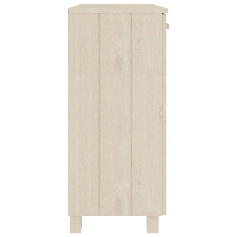 vidaXL Sideboard Buffet Cabinet for Living Room Kitchen HAMAR Solid Wood Pine - 33.5x13.8x31.5